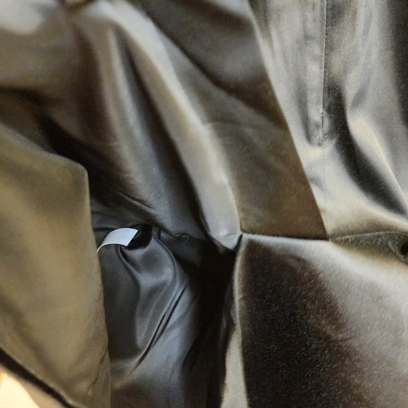 Talbots Elegant Black Sleeveless Satin Formal Dress Size 14 - Picture 10 of 12